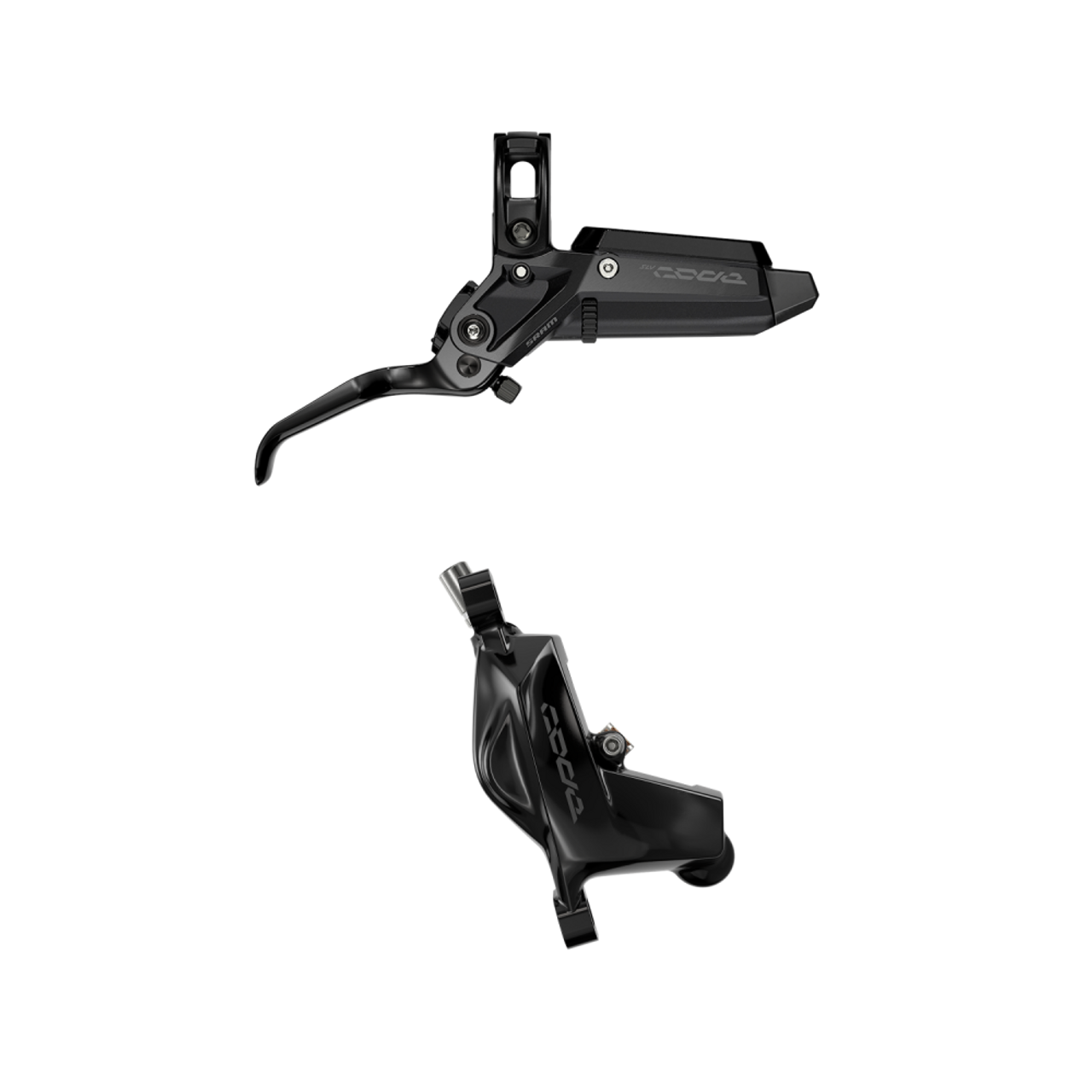 Sram Code silver Stealth black disc brakes